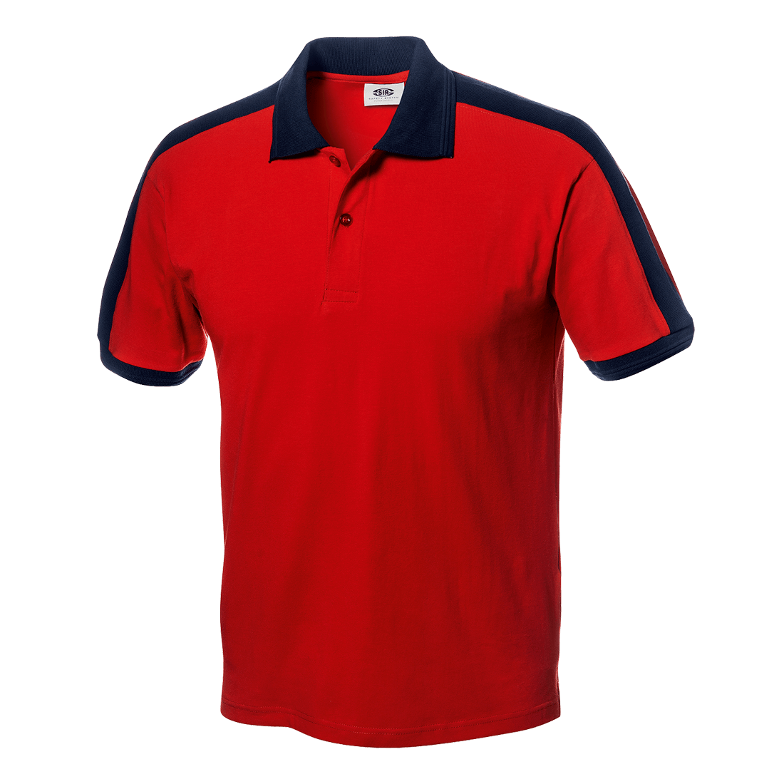 Polo laboral piqué HOMBRE manga corta SUMMER Rojo