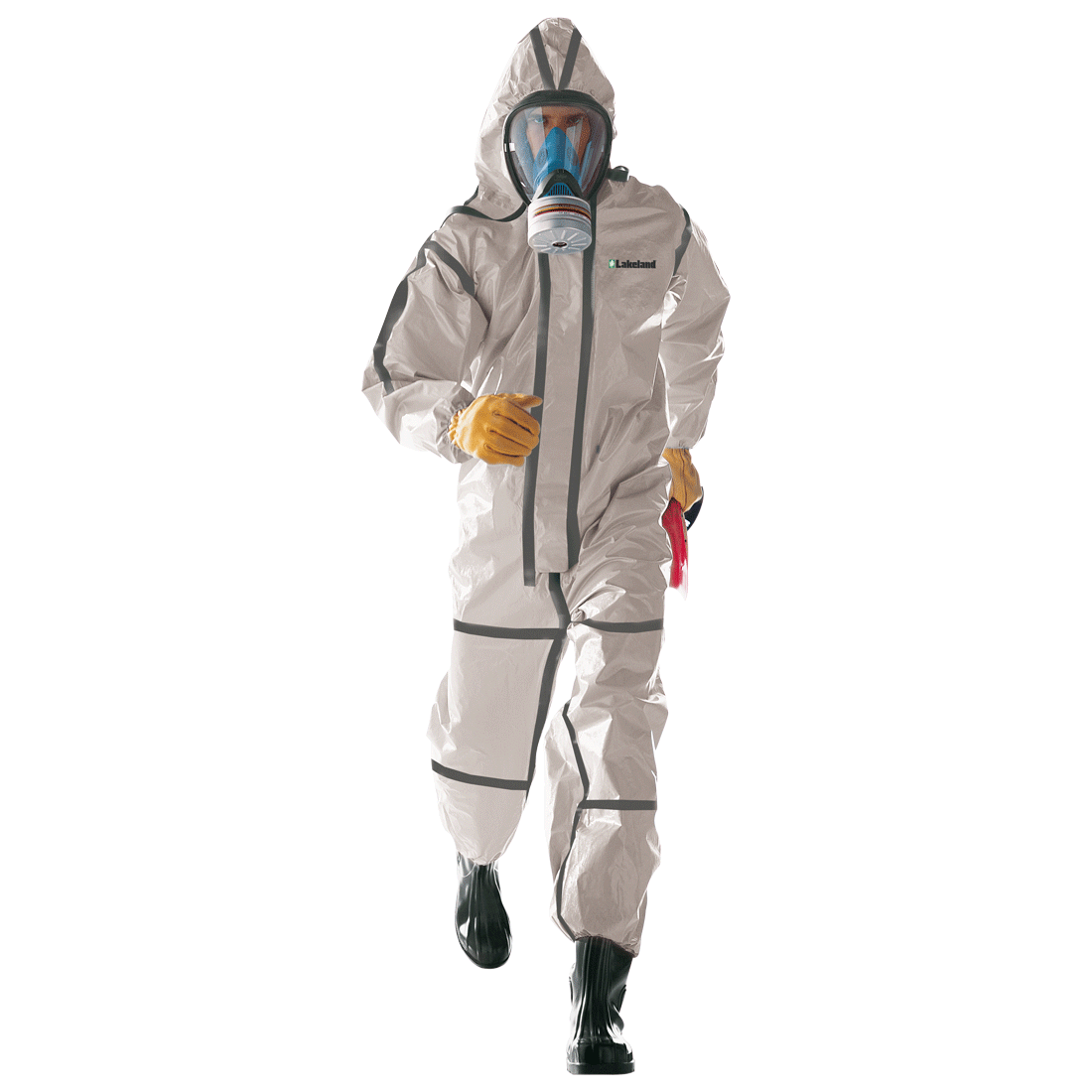 LAKELAND CHEMMAX 1 COVERALL XL W/ HOOD, ELASTIC WRIST & ANKLE, BOUND SEAMS  (25/CS) - Safety Express